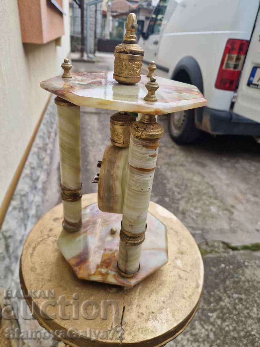 Уникален антикварен немски каминен часовник RUHLA - 7