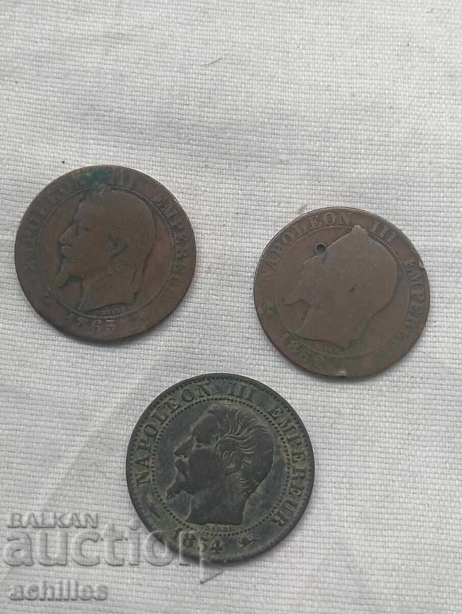 French copper coins with price € 2.00 | 3.91 BGN