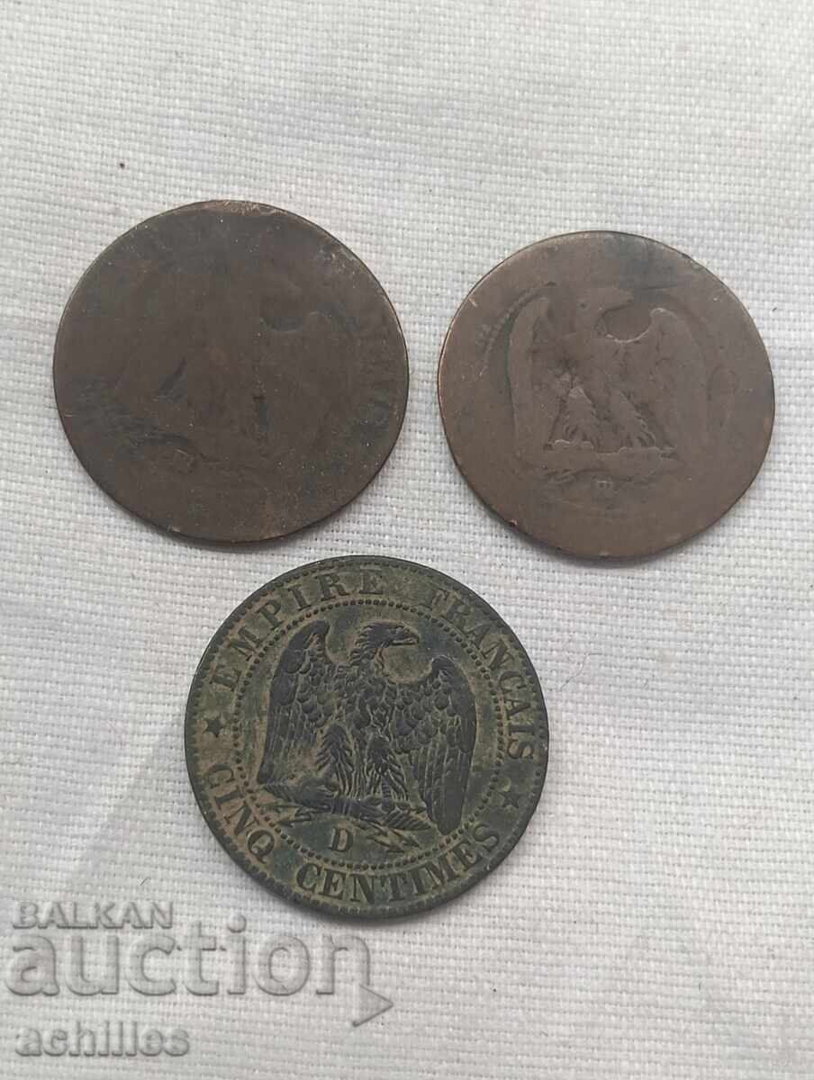 French copper coins