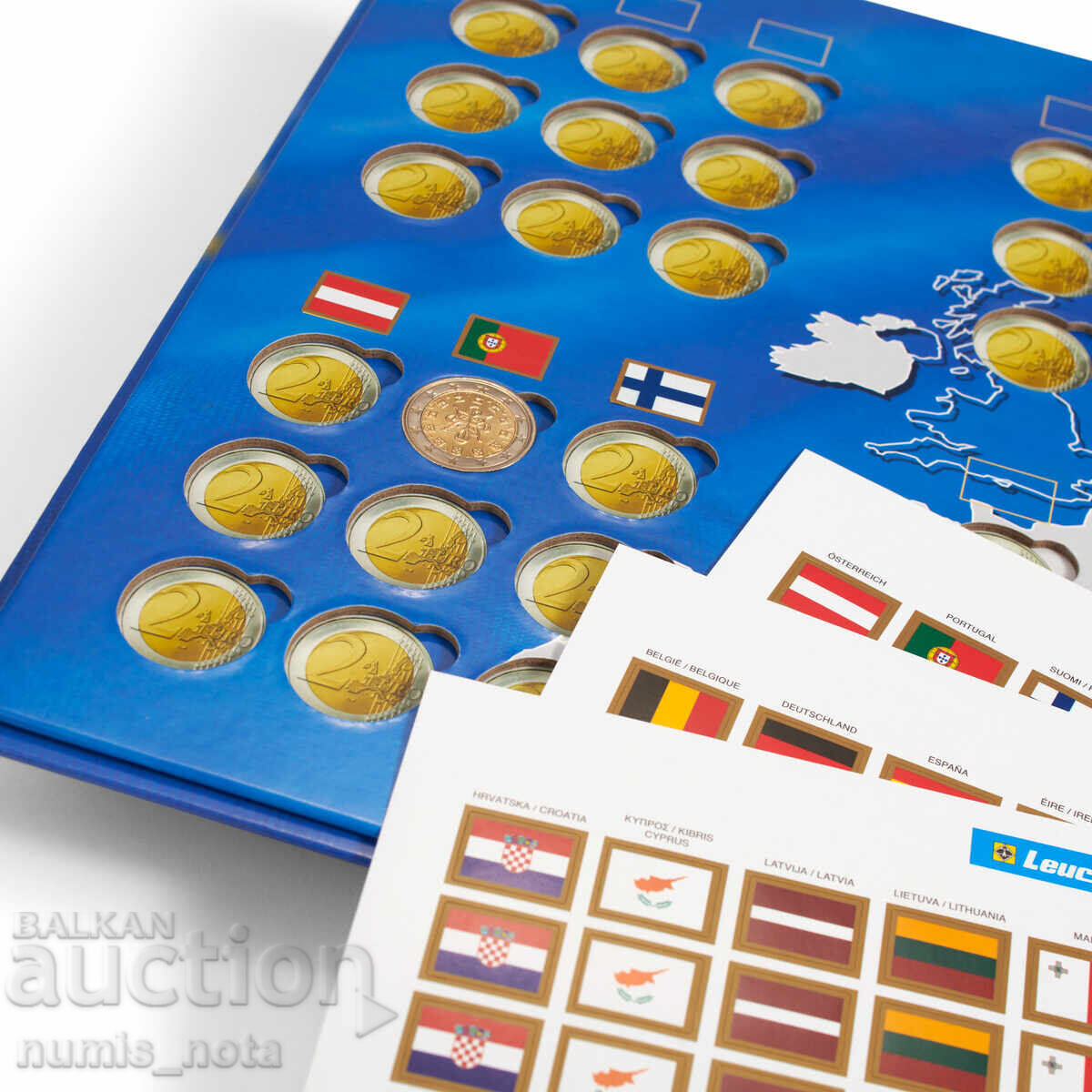 Παράδοση Άλμπουμ PRESSO για 57 νομίσματα των 2 ευρώ + σημαιάκια