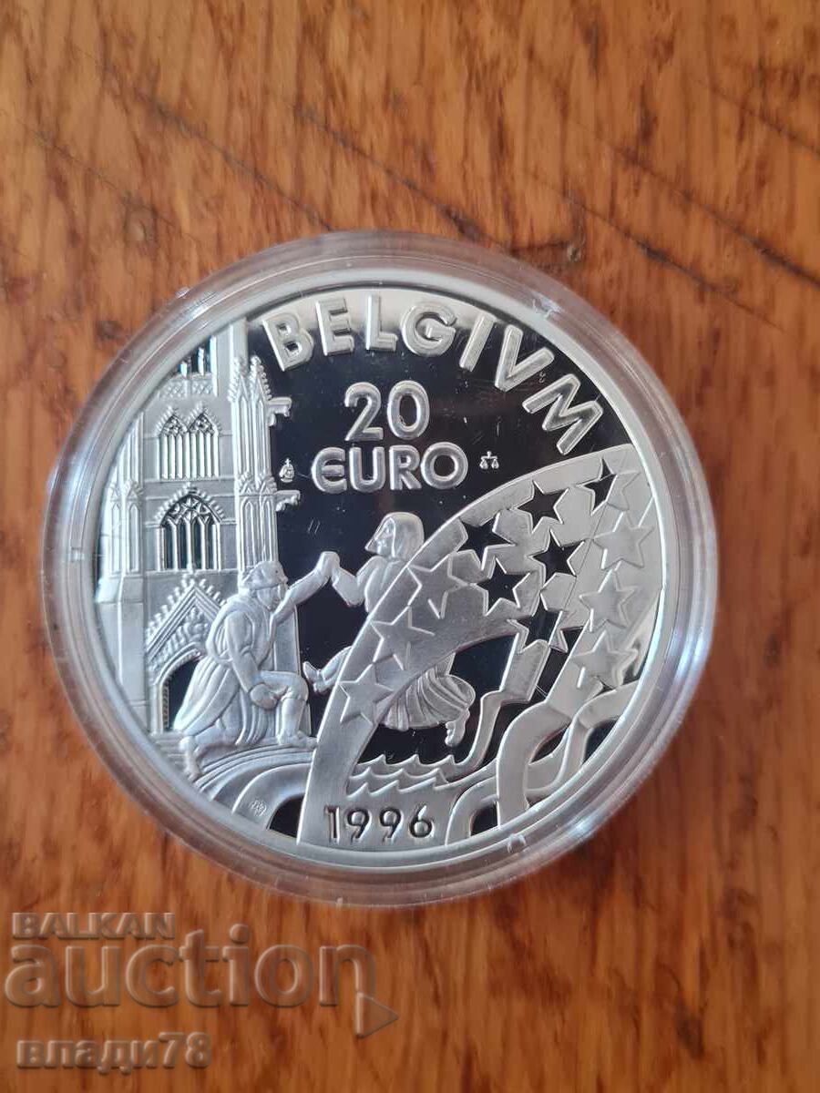 Livrarea Monedă de argint 20 euro 1996