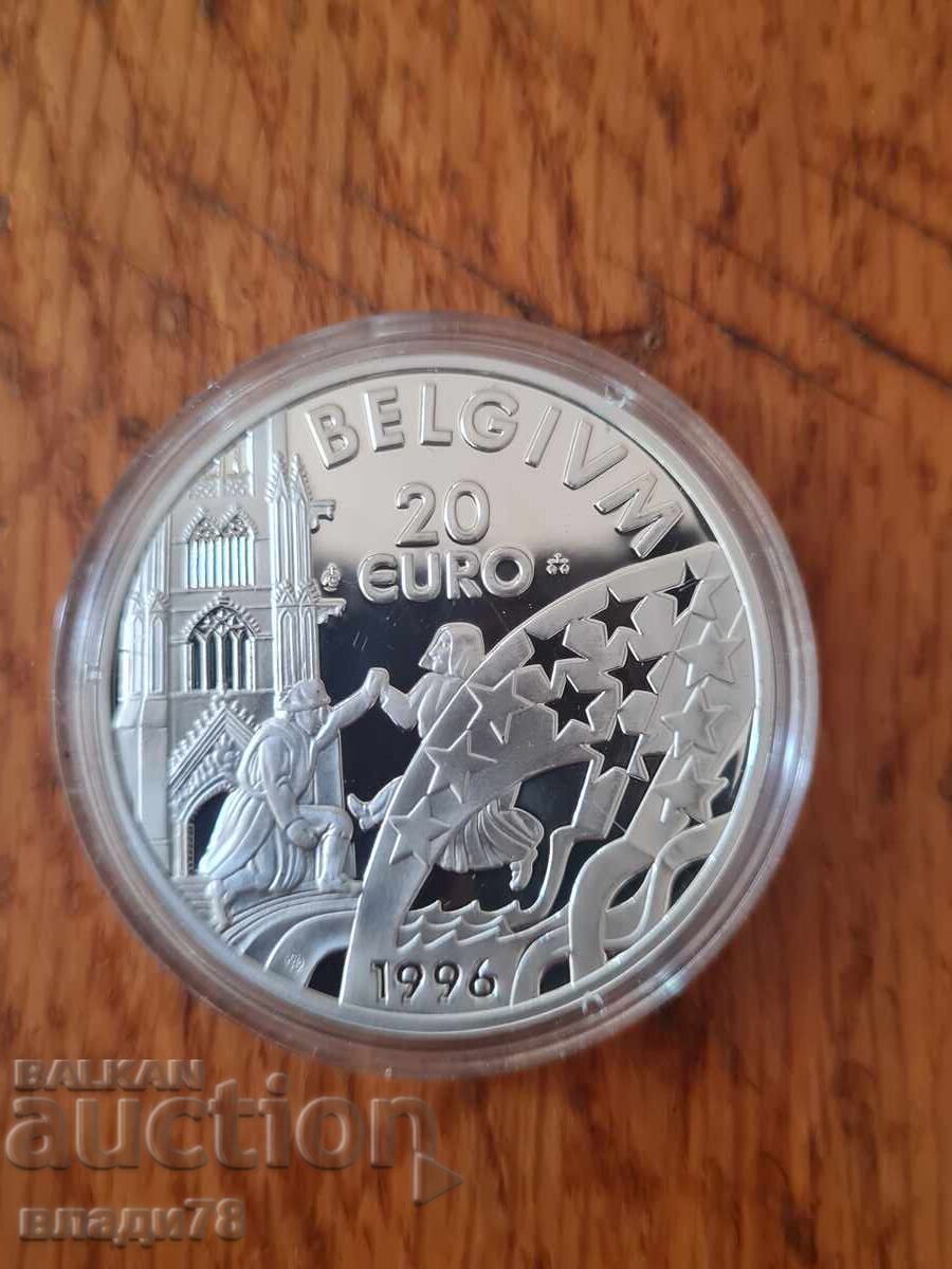 Monedă de argint 20 euro 1996 - 5