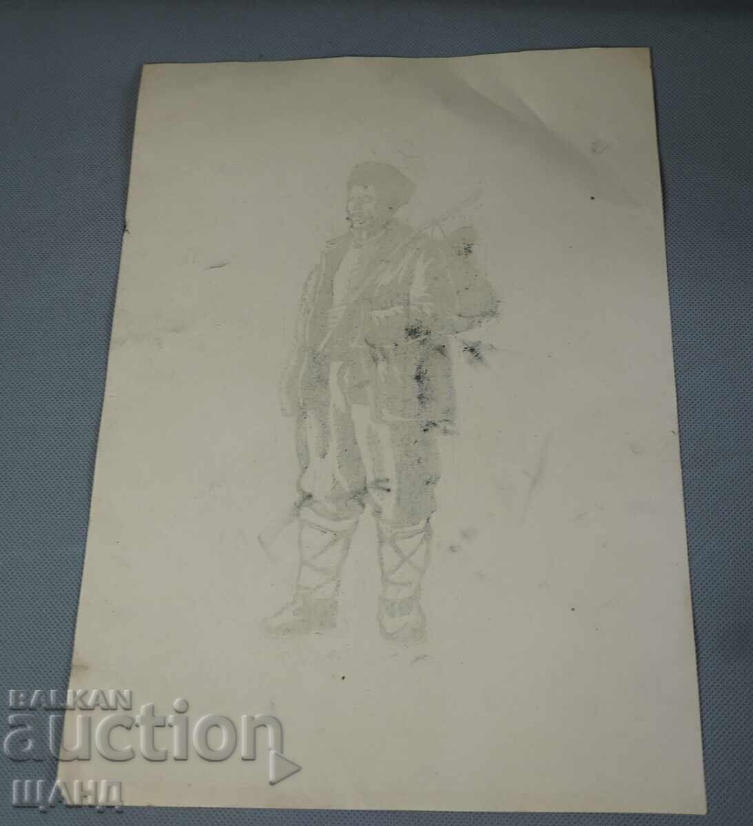 Licitație Desen vechi de maestru, grafică, litografie, bărbat