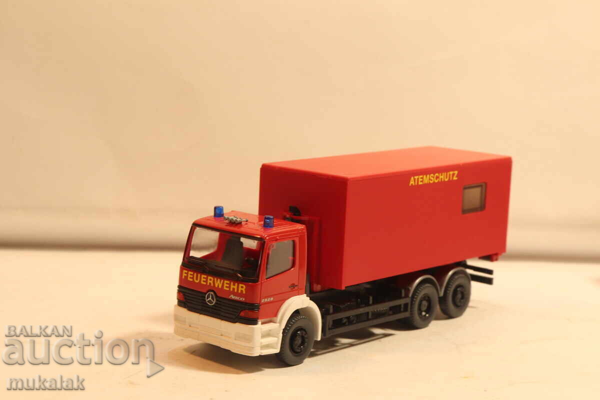 Δημοπρασία WIKING H0 1/87 MERCEDES ATEGO ΠΥΡΟΣΒΕΣΤΙΚΟ ΦΟΡΤΗΓΟ ΜΟΝΤΕΛΟ ΑΥΤΟΚΙΝΗΤΟΥ