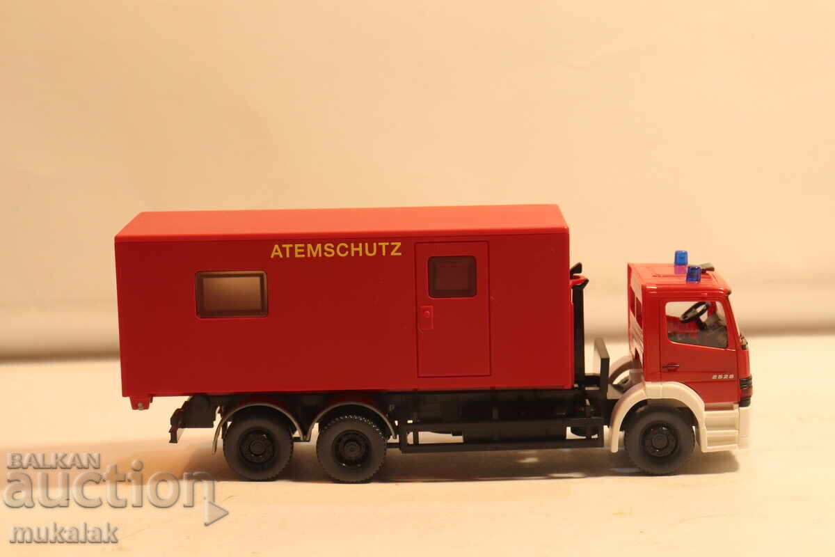 WIKING H0 1/87 MERCEDES ATEGO ΠΥΡΟΣΒΕΣΤΙΚΟ ΦΟΡΤΗΓΟ ΜΟΝΤΕΛΟ ΑΥΤΟΚΙΝΗΤΟΥ - 5