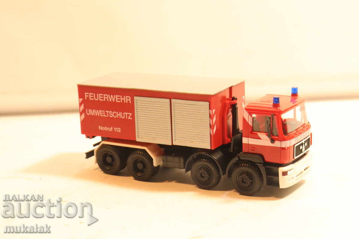 HERPA  H0 1/87  МAN  КАМИОН ПОЖАРНА МОДЕЛ КОЛИЧКА - 5