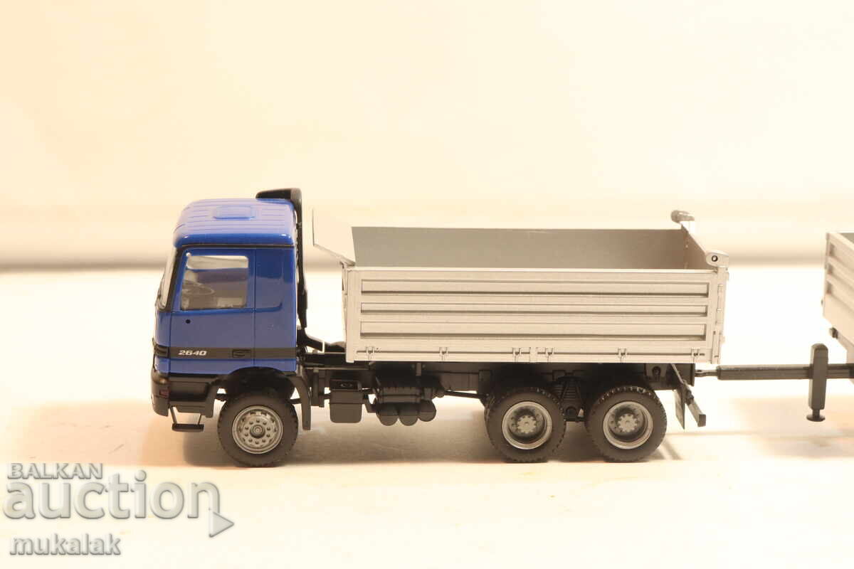 HERPA   H0 1/87  MERCEDES ACTROS   КАМИОН САМОСВАЛ МОДЕЛ с цена € 20.00 | 39.12 лв.