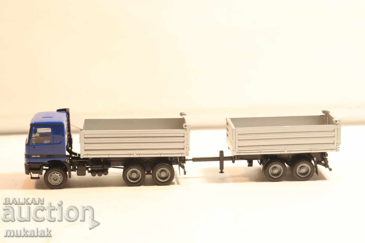HERPA   H0 1/87  MERCEDES ACTROS   КАМИОН САМОСВАЛ МОДЕЛ