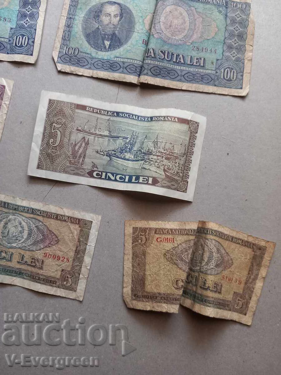 Δημοπρασία Παρτίδα παλαιών ρουμανικών λέι σε χαρτονομίσματα
