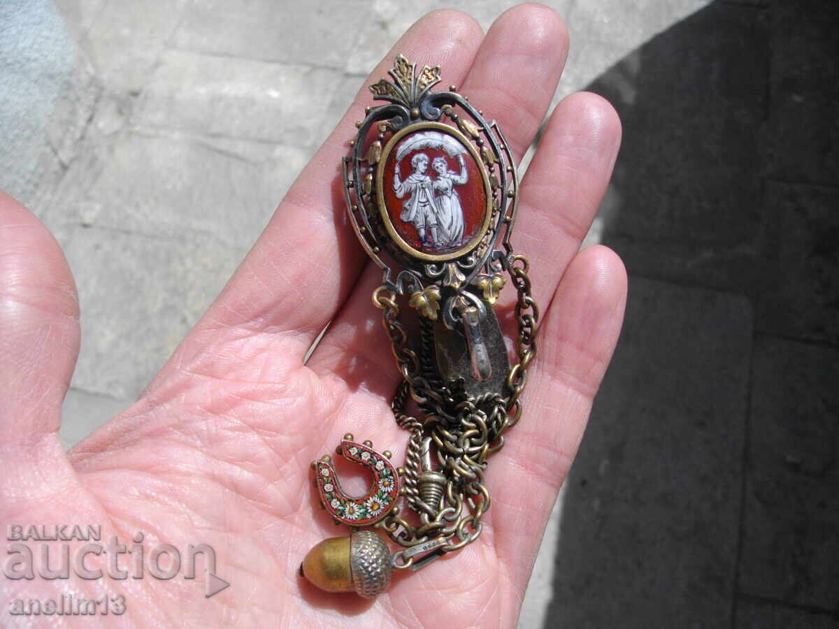 ΠΑΛΑΙΟ ΚΟΣΜΗΜΑ ΚΑΡΦΙΤΣΑ ΑΛΥΣΙΔΑ ΤΣΕΠΗΣ ΓΙΑ ΡΟΛΟΙ ΕΜΑΓΙΕ ΜΩΣΑΪΚΟ - 7