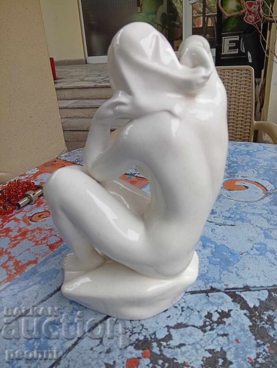 Δημοπρασία Όμορφη, μεγάλη πορσελάνινη φιγούρα κοριτσιού