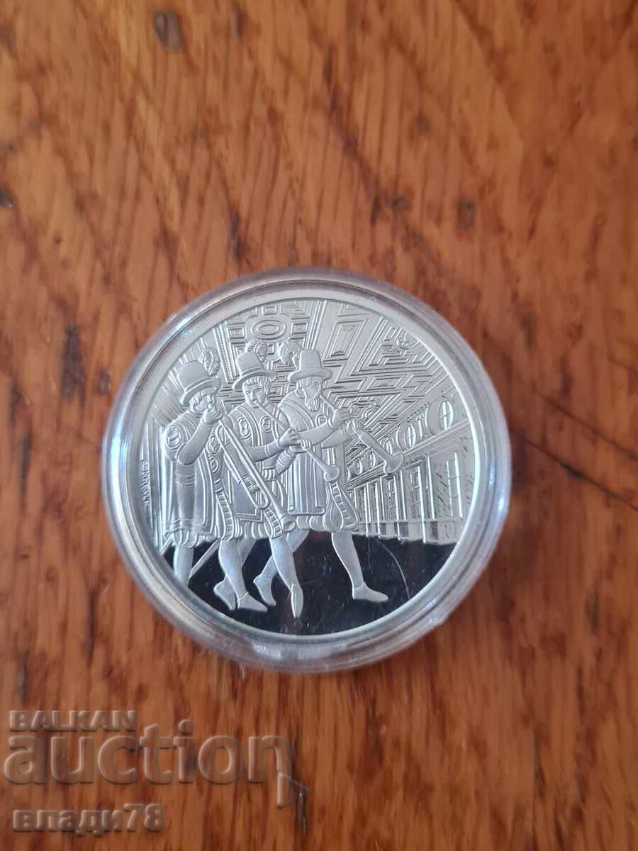 Сребърна монета 10 евро 2002 г с цена € 0.01 | 0.02 лв.