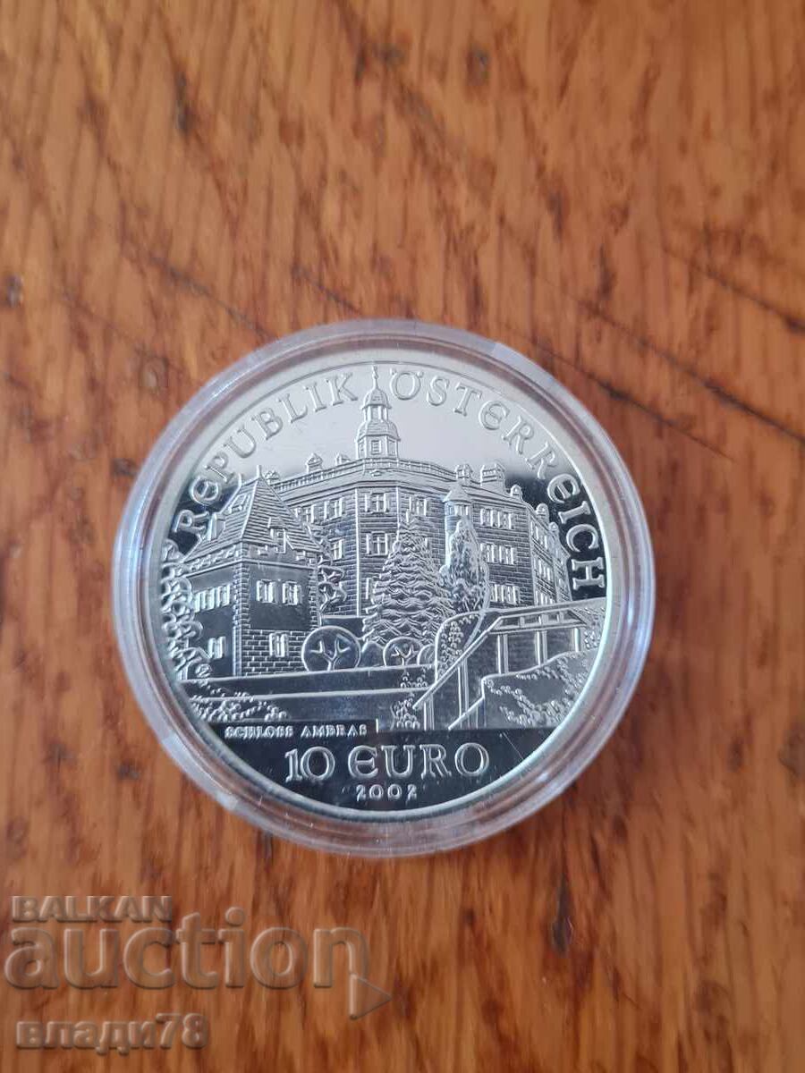 Сребърна монета 10 евро 2002 г - 5