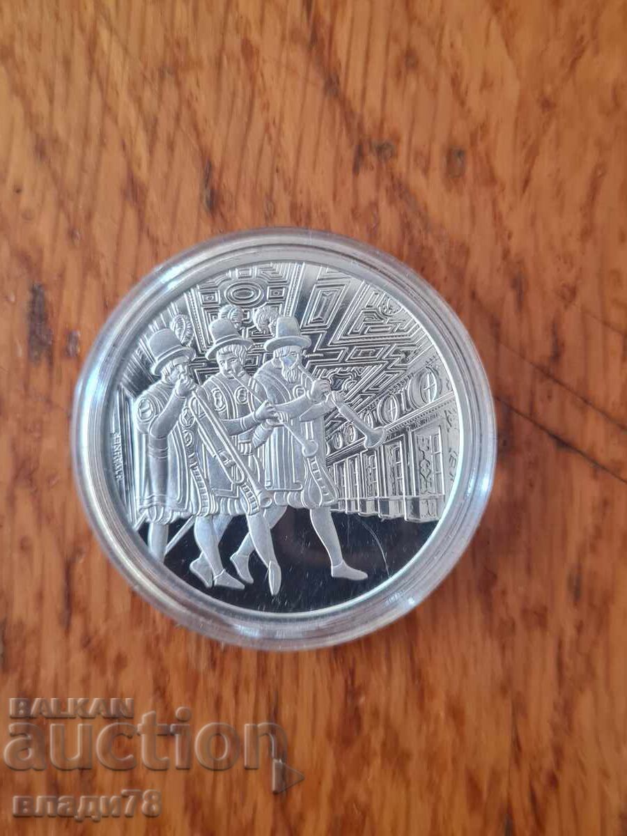 Сребърна монета 10 евро 2002 г