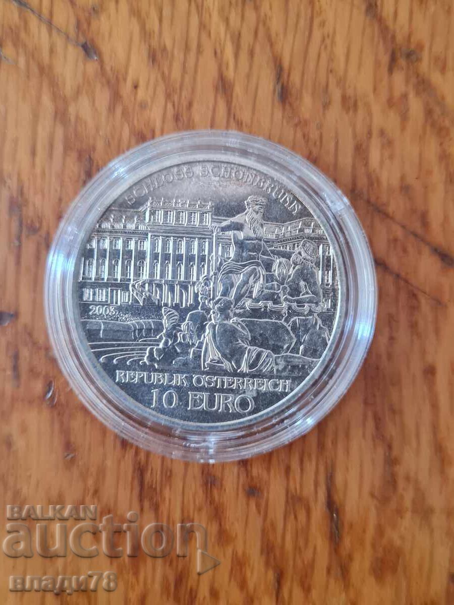 Moneda de argint 10 euro 2003