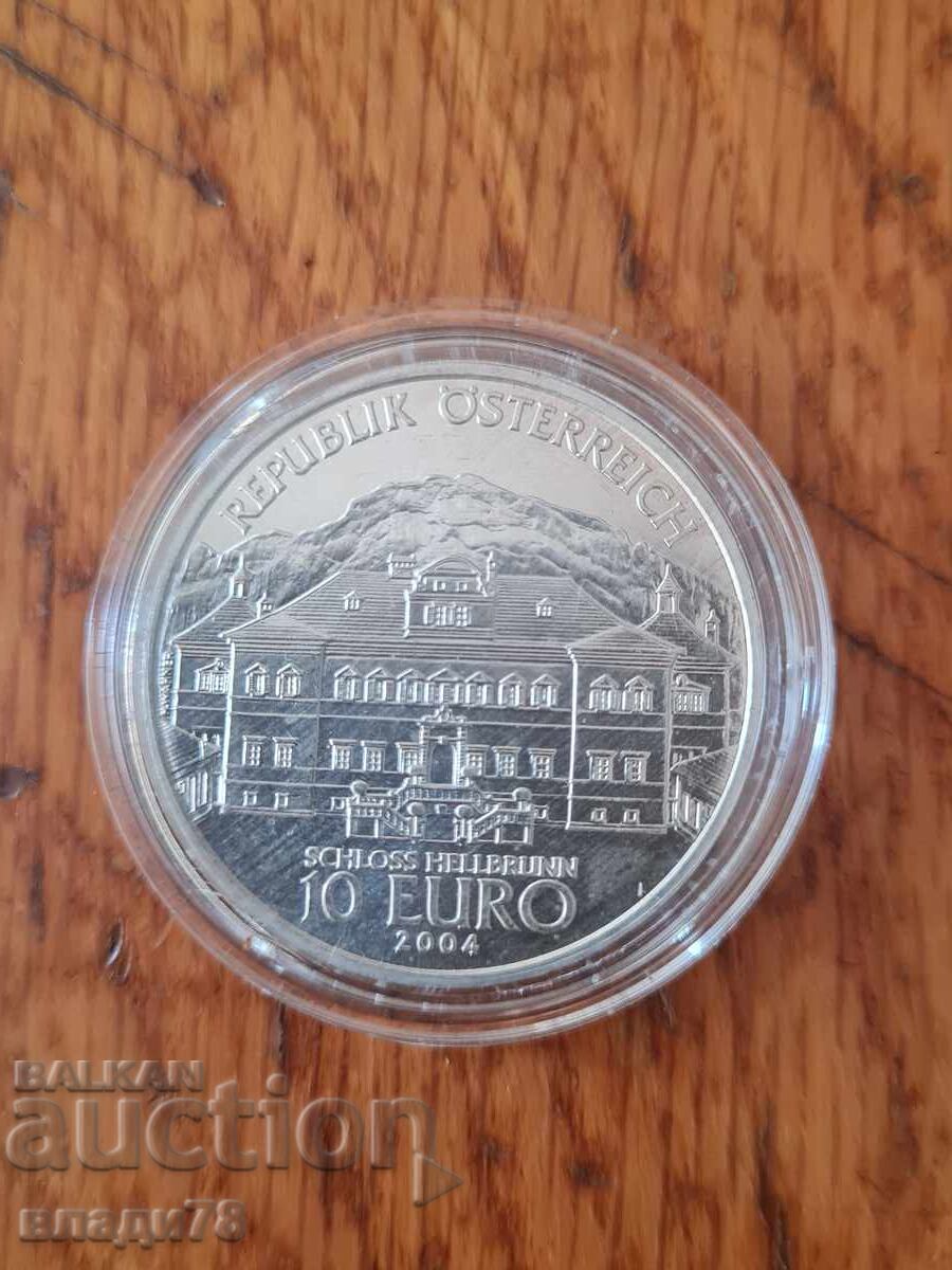 Silver coin 10 euros 2004 with price € 0.01 | 0.02 BGN