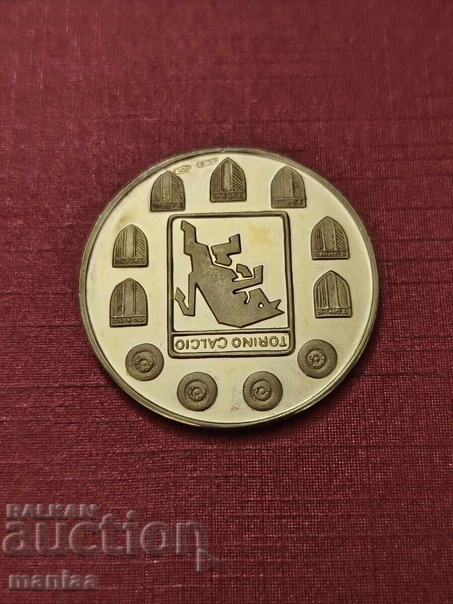 Ασημένια πλακέτα FC Torino με επιχρύσωση