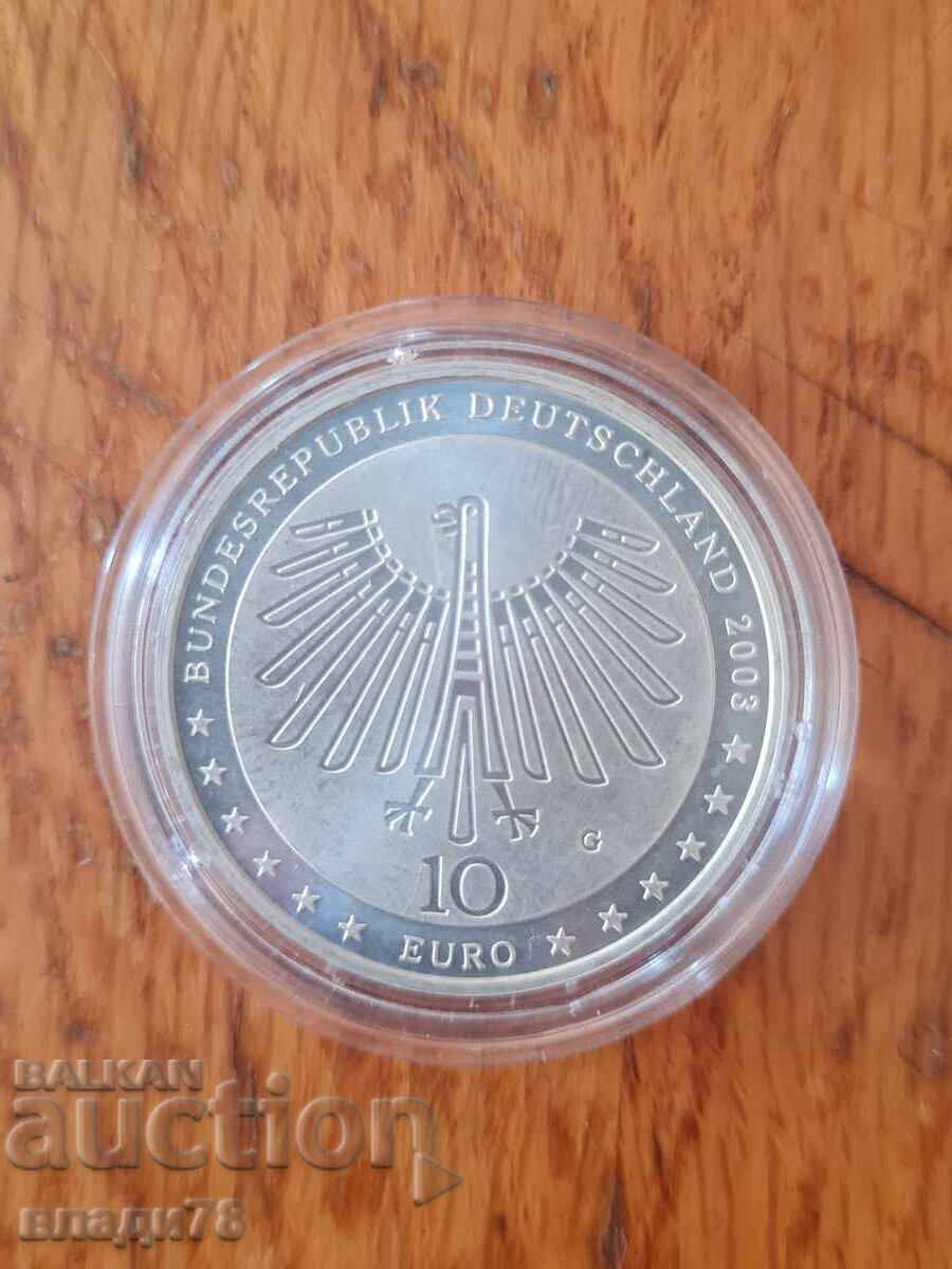 Delivery of Silver coin 10 euro 2003