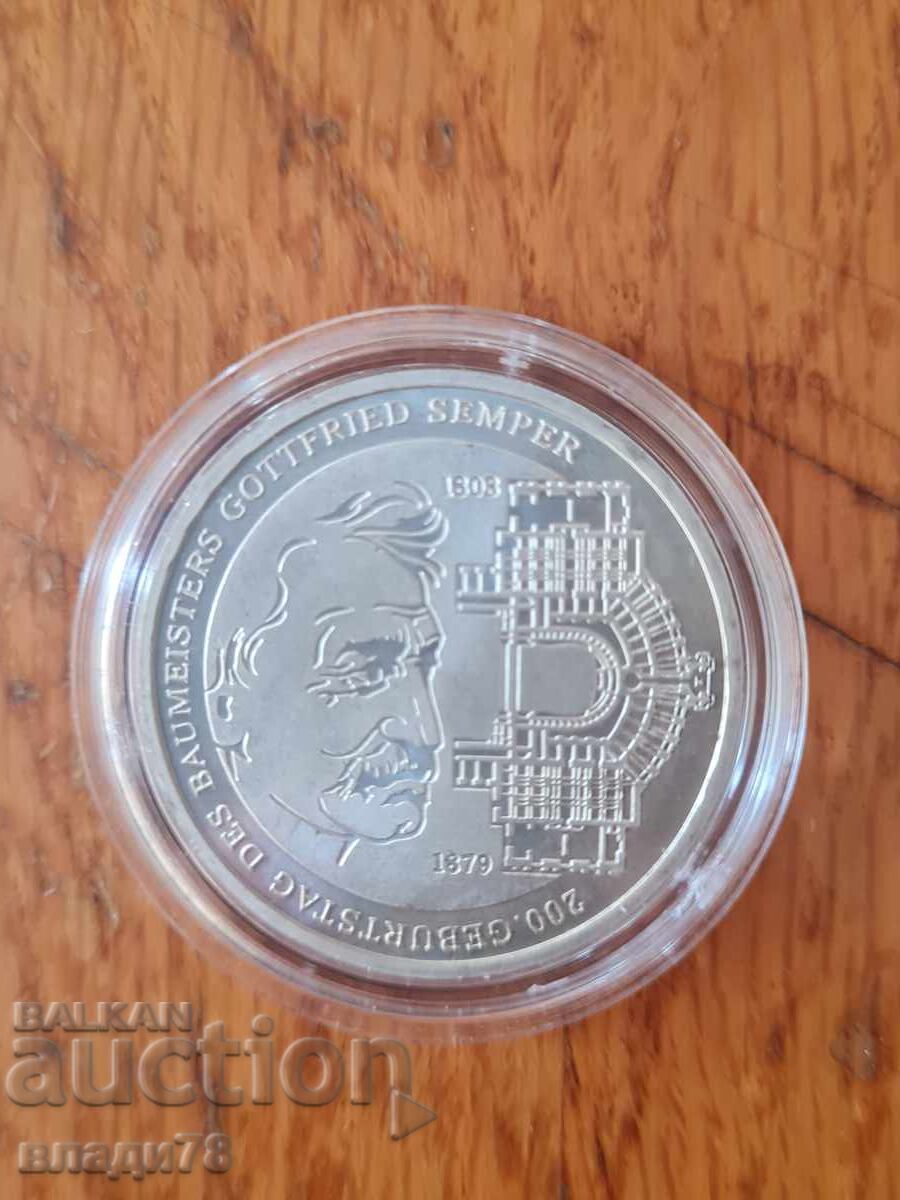 Silver coin 10 euro 2003