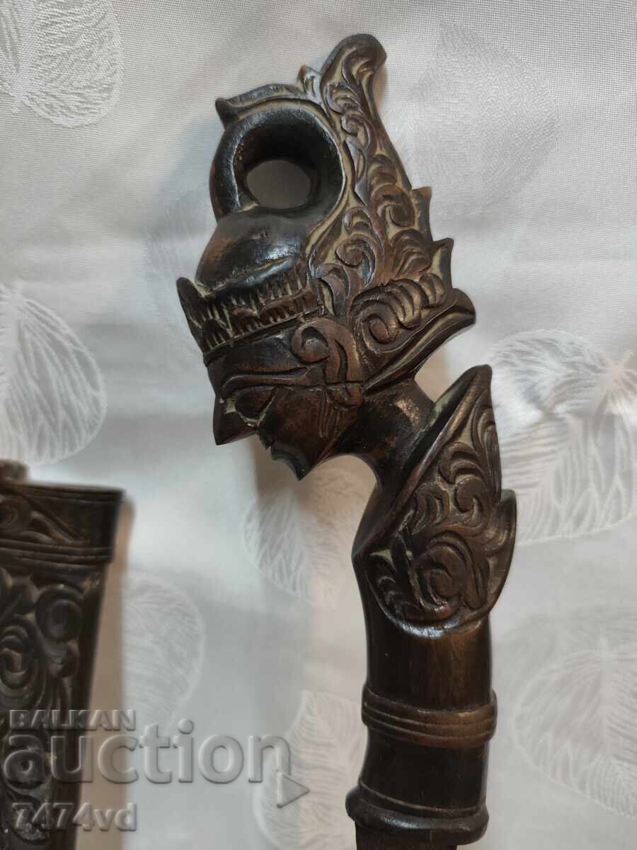 Cuțit-sabie indonezian autentic tip Golok cu preț € 6.50 | 12.71 BGN