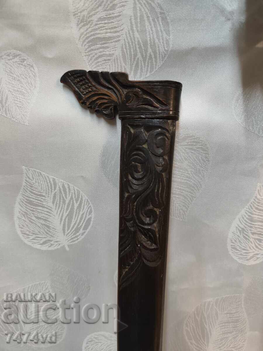 Licitație Cuțit-sabie indonezian autentic tip Golok