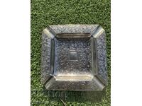 Επιχρυσωμένο σταχτοδοχείο Homemaker – Φυτικό ανάγλυφο – 11/11εκ/150γρ