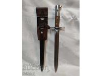 Original Swiss Schmidt-Rubin rifle bayonet, model 1889