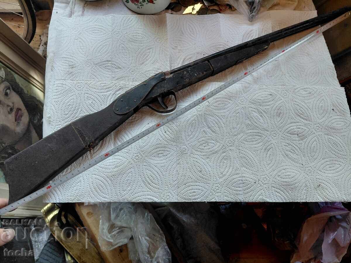 παλιό παιχνίδι, τουφέκι με ξύλινο κοντάκι - 5