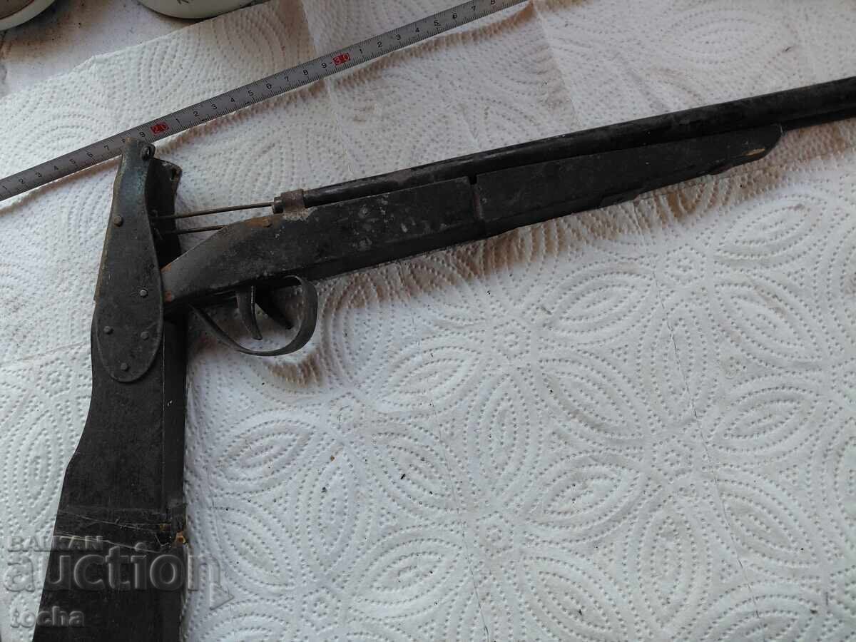 παλιό παιχνίδι, τουφέκι με ξύλινο κοντάκι - 6
