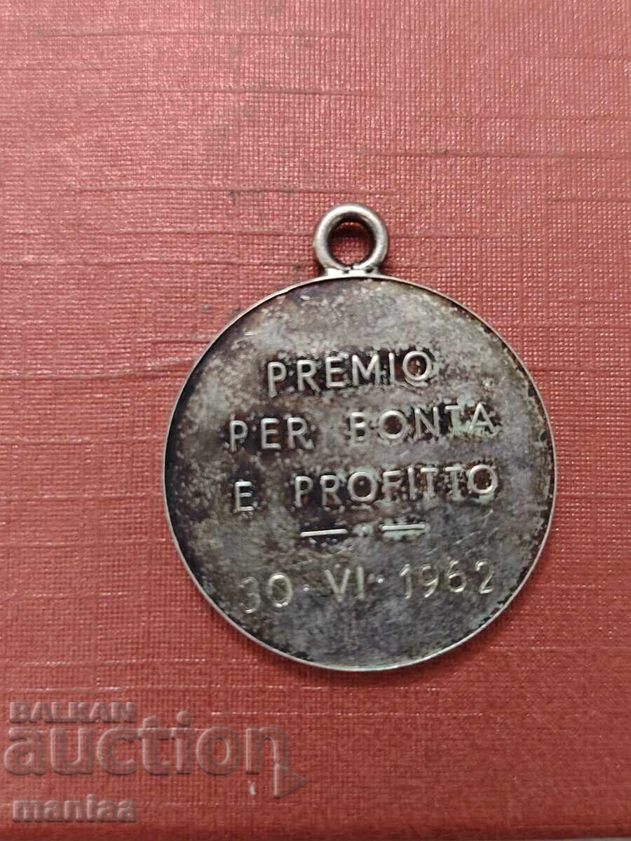 Аукцион Италиански сребърен медал проба 800