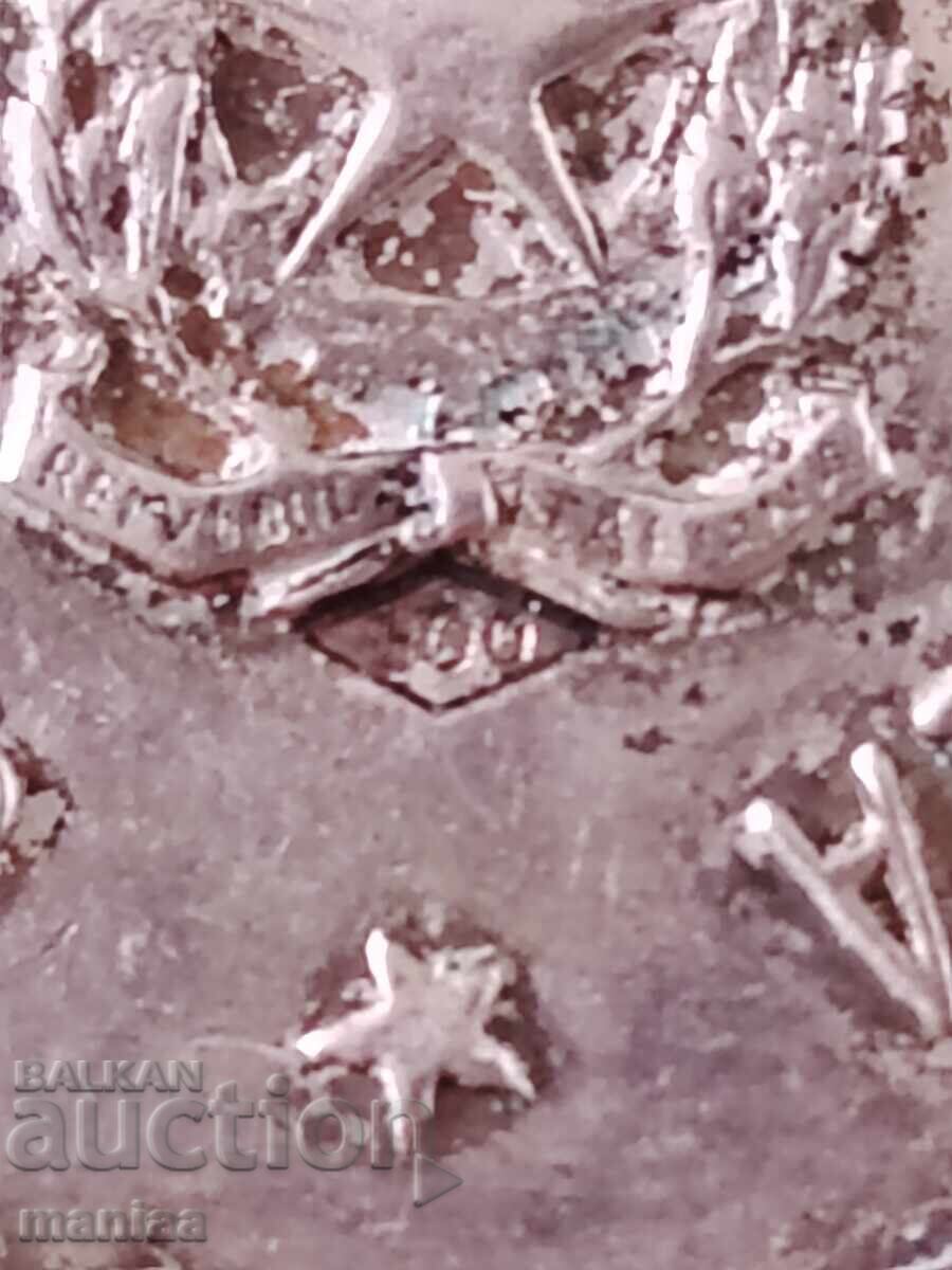 Италиански сребърен медал проба 800 - 5