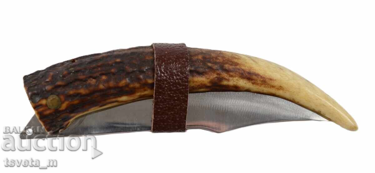 Livrarea Briceag pliabil cu mâner din corn de cerb