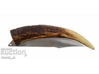 Briceag pliabil cu mâner din corn de cerb