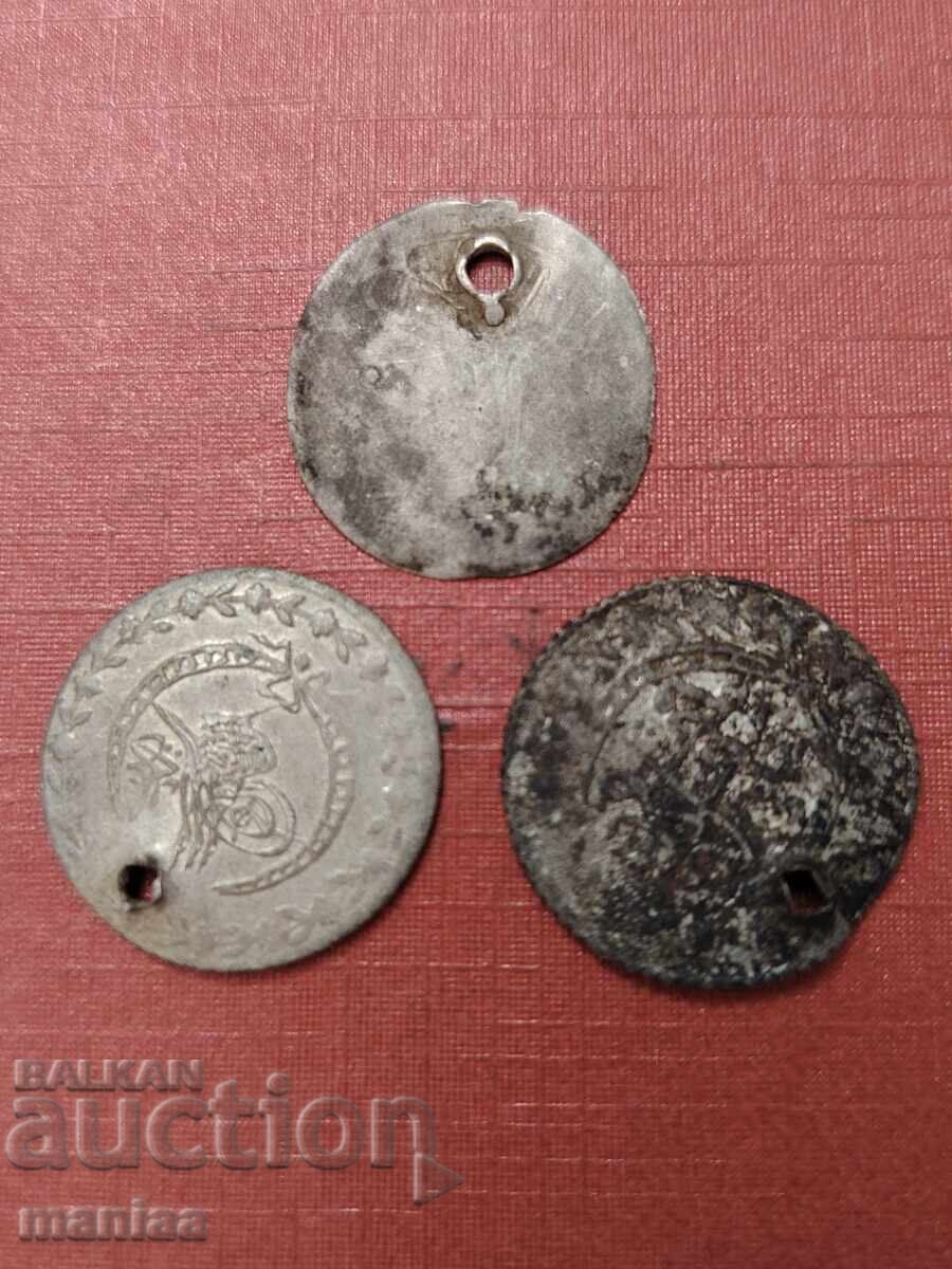 Аукцион Османски пробити сребърни монети