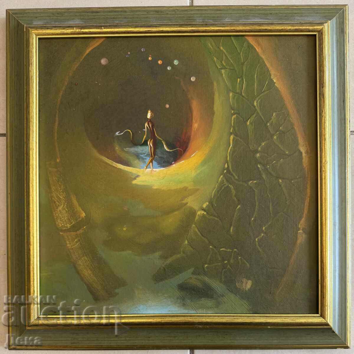 TABLOU de pictorul rus de science-fiction Iuri Zeleni