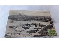 Postcard Geneve Rade et Quai du Mont-Blanc