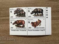 Ινδονησία - Ρινόκερος Σουμάτρας και Ιάβας (1996) MNH