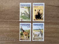 Tanzania - Animale pe cale de dispariție (1986) MNH