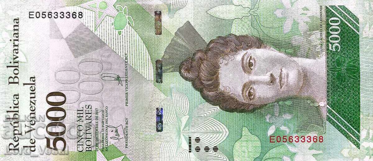 Venezuela - 5.000 Bolívares 2017 - Pick- 97 cu UNC