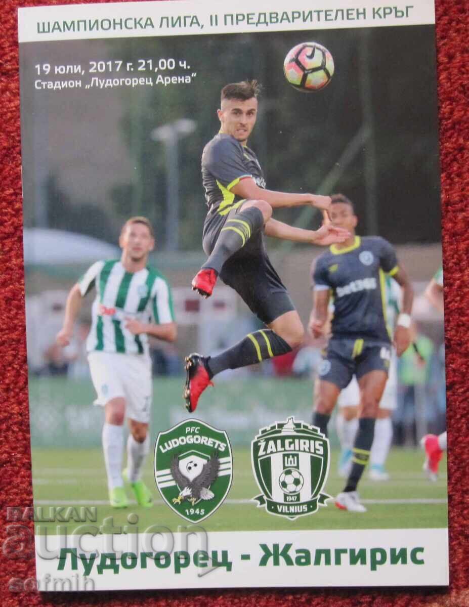 Program meci fotbal Ludogoreț - Žalgiris