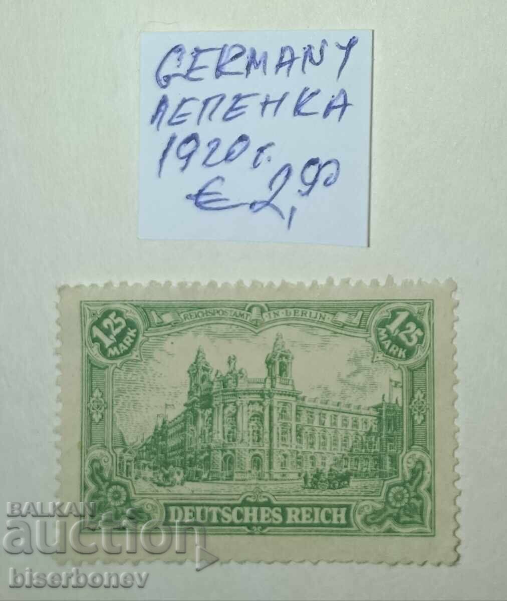 1920, Germania, Republica de la Weimar, Imperiul German
