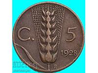 5 cenți 1928 Italia Victor Emanuel