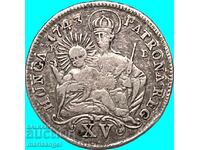 15 κρόιτσερ 1743 Ουγγαρία 8.11γ Μαρία Θηρεσία ασήμι