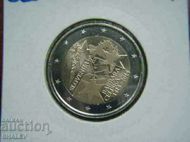 Παράδοση 2 Euro 2014 Σλοβενία "Barbara Celjaska" Σλοβενία (2 Ευρώ)