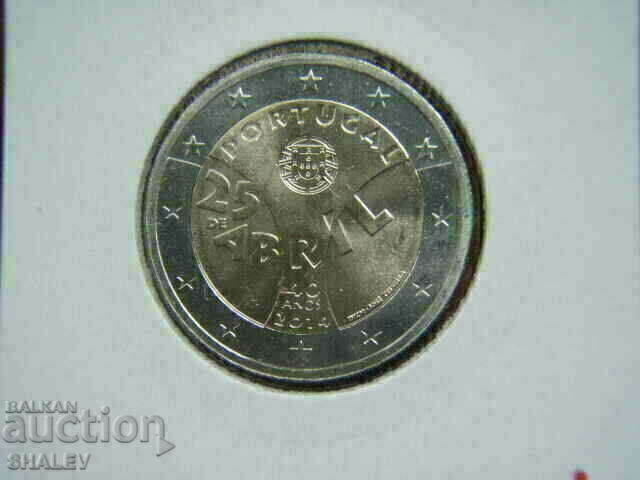 Licitație 2 euro 2014 Portugalia „40 ani”(1) Portugalia - Unc (2 euro)