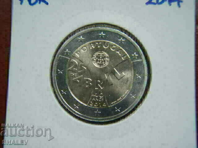 2 euro 2014 Portugalia „40 ani”(1) Portugalia - Unc (2 euro) 2 euro 2014 Portugalia „40 ani”(1) Portugalia - Unc (2 euro)