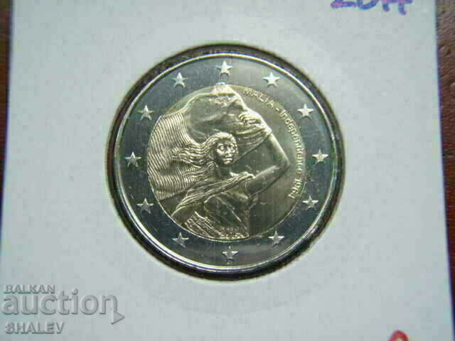Licitație 2 euro 2014 Malta „Independența” (2) /Malta/ - Unc (2 euro)