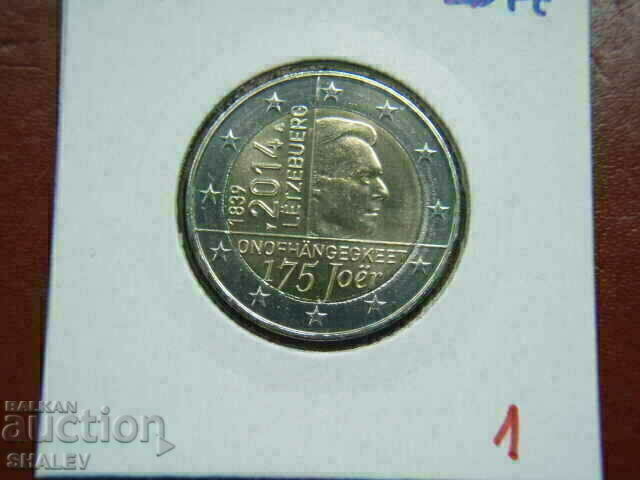 2 euro 2014 Luxemburg „175 ani” (1) Luxemburg (2 euro) cu preț € 5.89 | 11.52 BGN