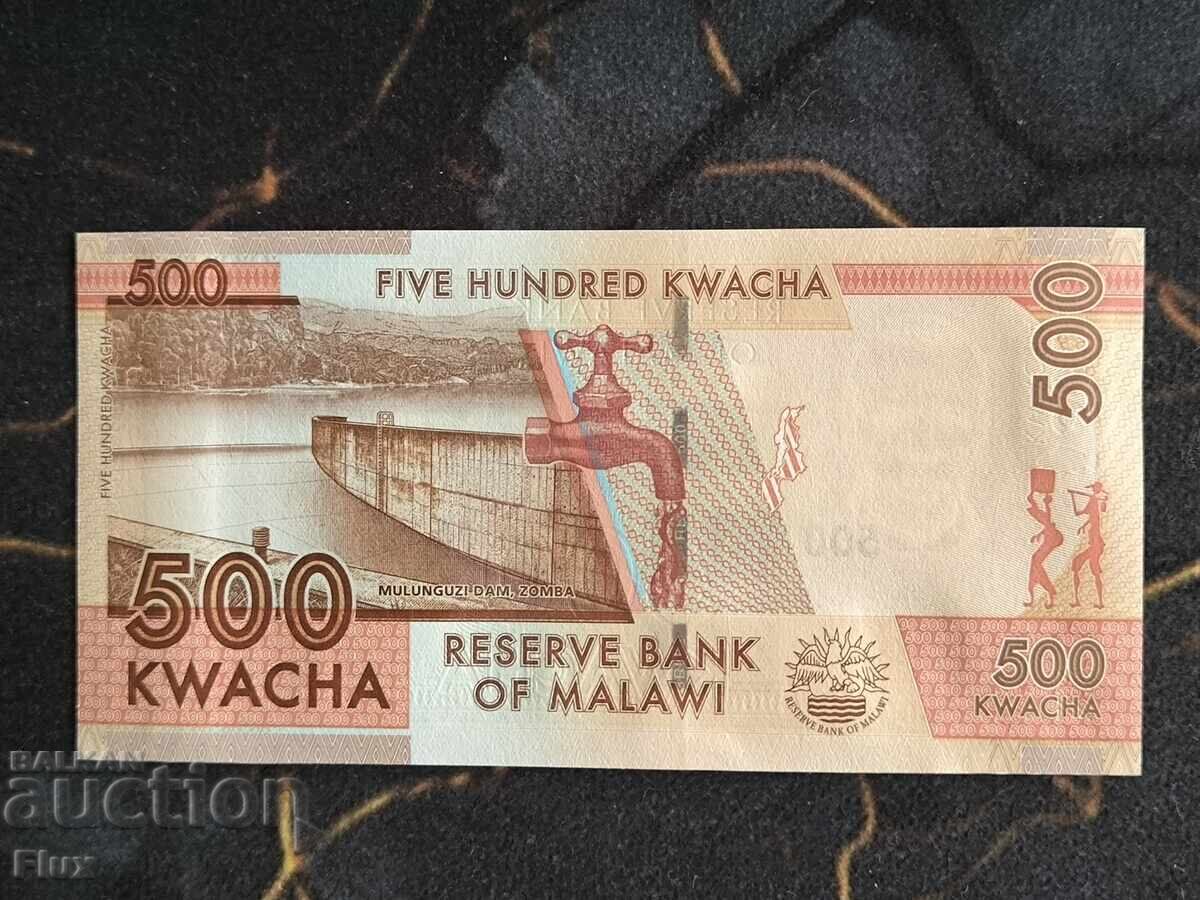 Bancnota - Malawi - 500 kwacha UNC | 2017 cu preț € 4.85 | 9.49 BGN
