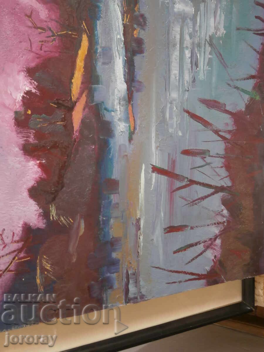 Δημοπρασία Τοπίο 80x65,5 λάδι φαζέρ